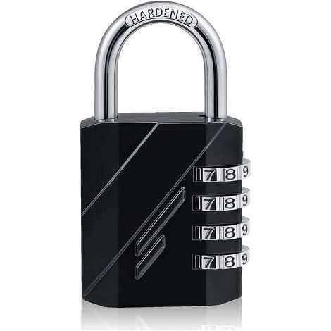 Digit Combination Padlock, Combination Lock, Code Padlock for Sports Locker for Gym, School, Gate, Shed, Garage, Storage