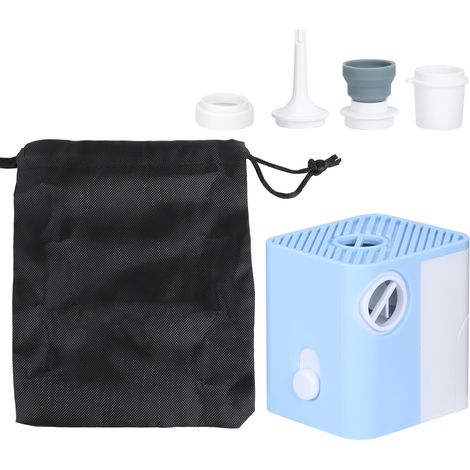 Mini pompe à air portable gonfleur pour matelas gonflable, ballon de yoga, lit d'air, alimenté par batterie (1/5)