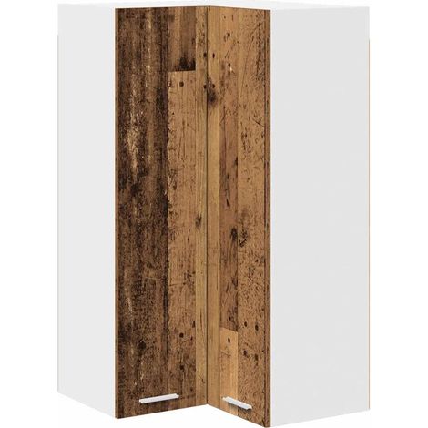 Armadio pensile moderno per cucina ampio spazio di archiviazione 57 x 57 x 100 cm in legno ingegnerizzato bianco 020053415