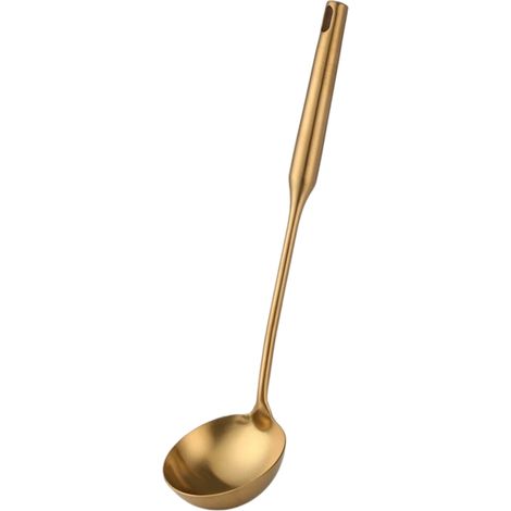 3 Ustensiles de cuisine en acier inoxydable : spatule, louche et cuillère résistants à la rouille, accessoires pratiques pour la cuisson quotidienne (1/5)