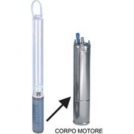 1PZ CORPO MOTORE PER ELETTROPOMPA SOMMERSA 4" MONOF. "4OS07M235/C" KW 0,75