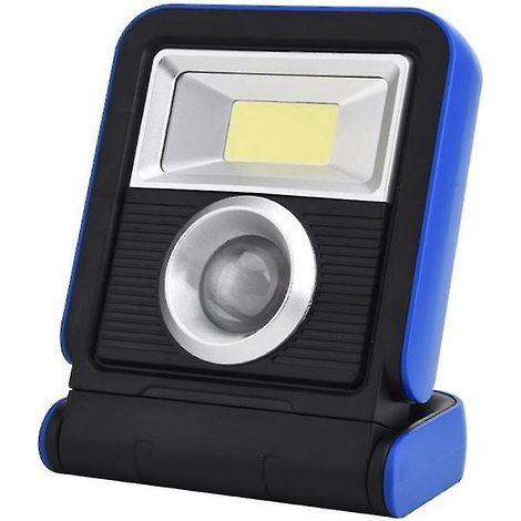 Lampe de travail de camping en torchis, solaire, portable, rechargeable par USB, LED de détection, projecteur extérieur pliable et (1/5)