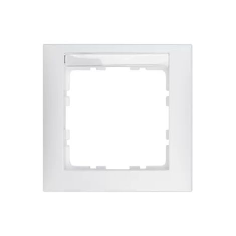 Berker Rahmen 1fach mit Beschr.f S.1 pw matt 10119919 (1/2)