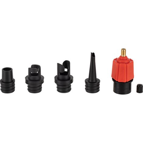 HEYNER® Adapter für Luftpumpen/12V-Kompressoren SUP Schlauchboot Paddelboard Pools u.v.m. Aufblasbar Pumpenadapter AdapterSet Sport Universaladapter