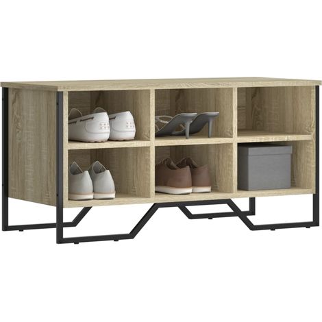 Schuhregal Sonoma-Eiche 90x38x45,5 cm Holzwerkstoff
