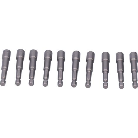 10-teiliges Sechskant-Steckschlüssel-Set mit starkem magnetischem Elektroschraubendreher-Bit-Zubehör (7 mm) (1/5)