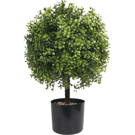 Árboles topiarios, 50 cm de altura, decoración para exteriores, sin frutos. (1/2)