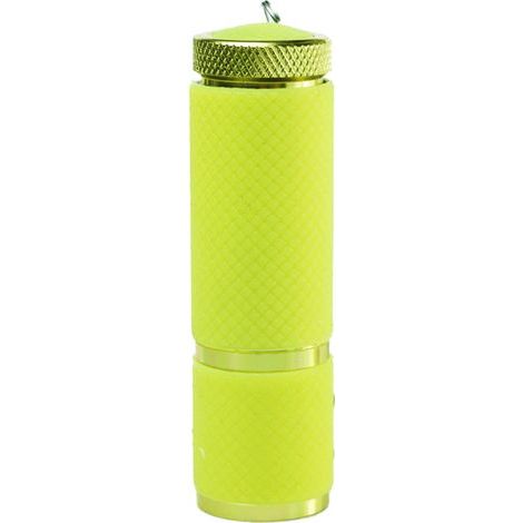 Petite lampe torche avec cordon. lampe de camping portable. jaune crème glacée (1/5)