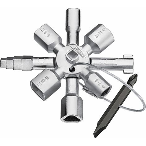 Multifunktionaler Schlüssel KNIPEX TwinKey® - KNIPEX - WERK: 00 11 01