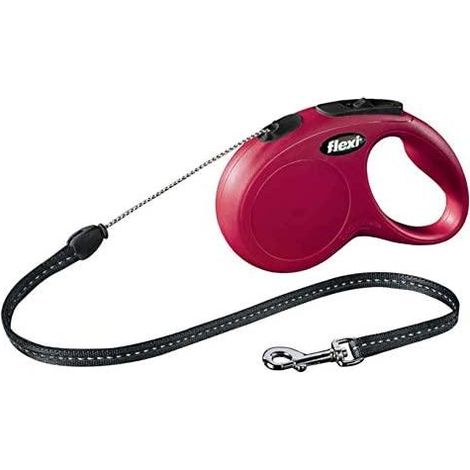 Flexi New Classic guinzaglio rosso 8 metri per cane