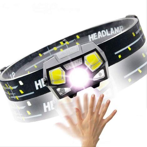 Linterna Frontal Led MINKUROW, Sensor Inductivo Superbrillante, Recargable, 5 Modos, Linterna Frontal Led Para Correr Y Pescar (1/5)