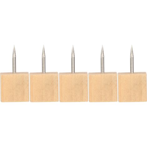 Punaises en bois carrées, pratiques, durables et délicates, de style mignon et de haute qualité (30 pièces). (1/5)
