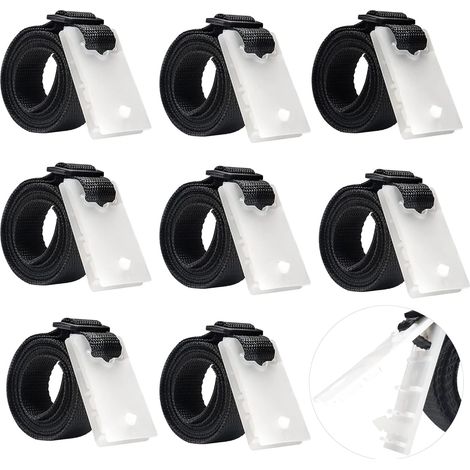 Kit de montage pour enrouleur de couverture solaire pour piscine enterrée universelle, accessoire universel en nylon de haute qualité avec matériau en nylon robuste et auto-adhésif. (1/5)