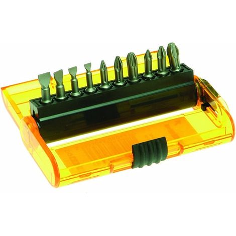 DEWALT DT7915-QZ - Juego de 11 piezas con puntas Torsión con agarre adicional, incluye Pz 1, 2, 3 Ph 1, 2, 3 Planas de 4,5, 5.5, 6.5, 8mm, portapuntas magnético (1/2)