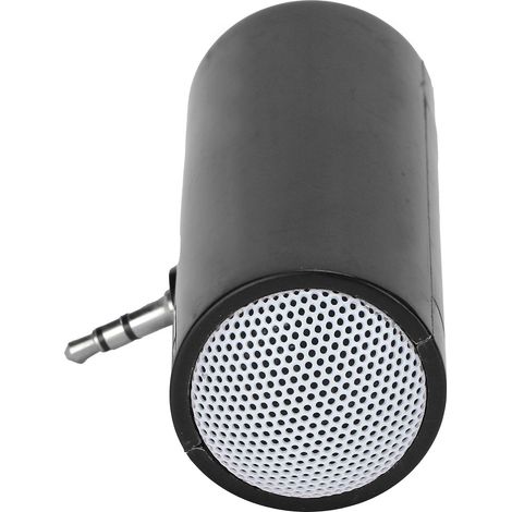 Mini-enceinte stéréo portable sans fil avec prise jack 3,5 mm, compatible avec les téléphones et tablettes (noire) (1/5)