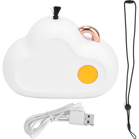 Portable Mini Cloud Necklace Air Purifier, White, 480 mAh, 32-hour battery life, quiet (18 dB), USB charging (1/5)