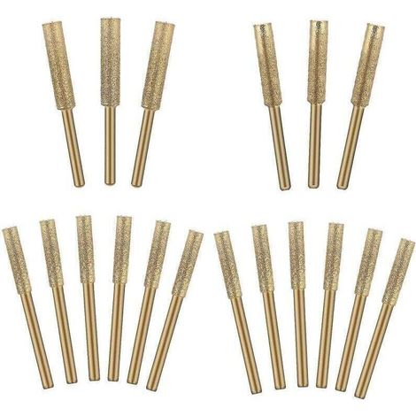 18pcs Diamond Chainsaw Sharpener Burr Stone Sharpening Tool-4m, 4.8mm 5.5mm Grinding Wheels And Sharpening Chainsaw--for Ceramics, Jade Glass, Cemente (1/3)