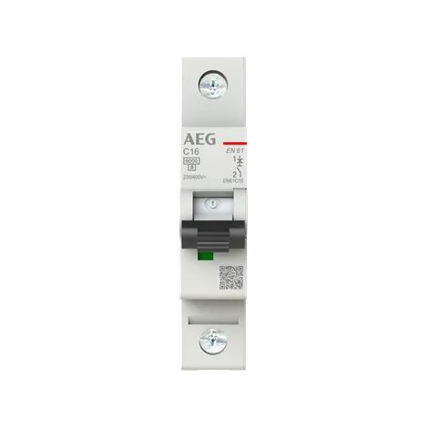 Interrupteur aeg leitungsschutzschalter elfaplus 6ka c-16a 1p 16A 6kA