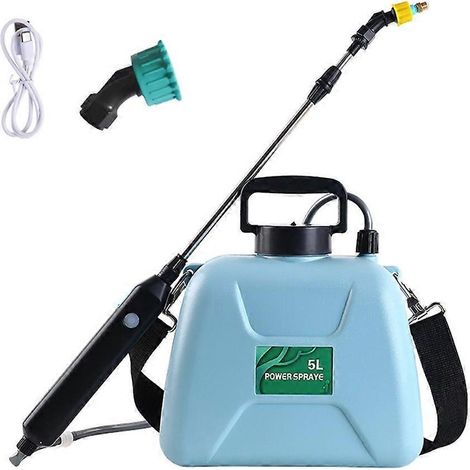 Elektrische Gartenspritze (1,3 Gallonen), Sprühkanne mit Schultergurt, für Landwirtschaft und Gartenbau