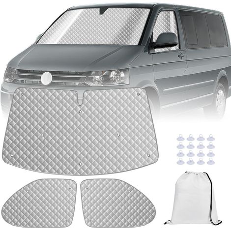 Sonnenschutz für VW T5 T6 3-teilig Thermomatte Fahrerhaus UV-Schutz (1/5)