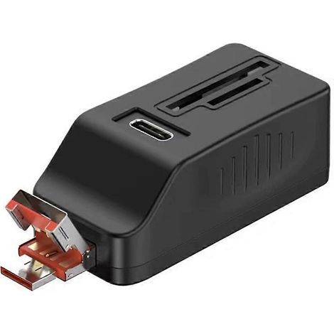 USB 3.0-Hub mit SD/TF-Kartenleser und OTG-Funktion zum Anschluss von USB-Geräten (1/5)