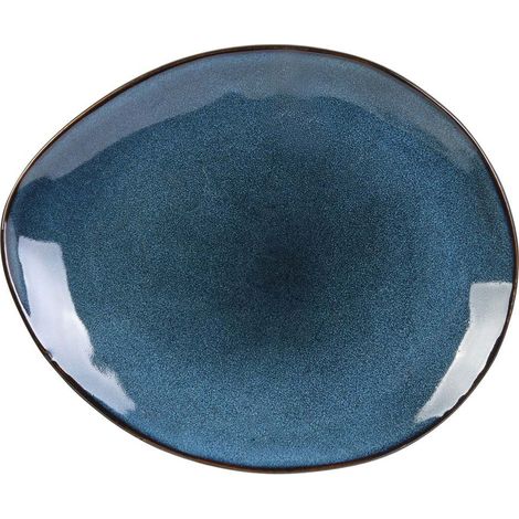 12 Assiette à Dessert 22 Cm Galet Bleu - Au Grès Du Temps - Home Deco Factory - Cmp (1/4)