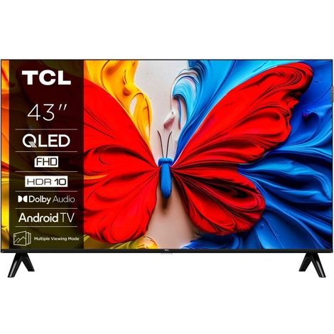 TCL 43S51K - QLED TV 43 (109 cm) - Full HD 1920x1080 - HDR10 - Android TV - 2xHDMI 1.4 - WiFi