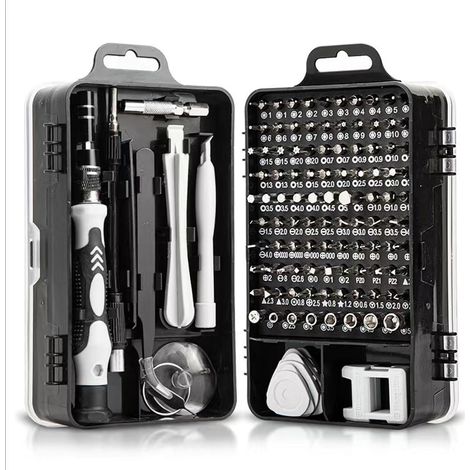 115-in-1-Precisie-Schroevendraaier-Set, 98 demontierbare Bits für kleine Reparaturen (1/5)