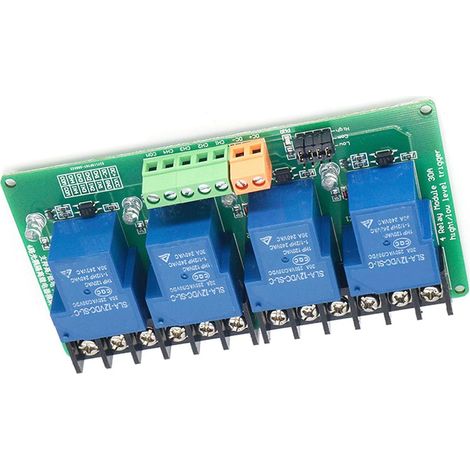 Module relais 4 canaux 5V/12V/24V, de niveau et déclenchement (1/5)