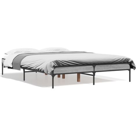 Maison Exclusive - Giroletto Grigio Sonoma 135x190 cm in Legno Multistrato Metallo (1/5)