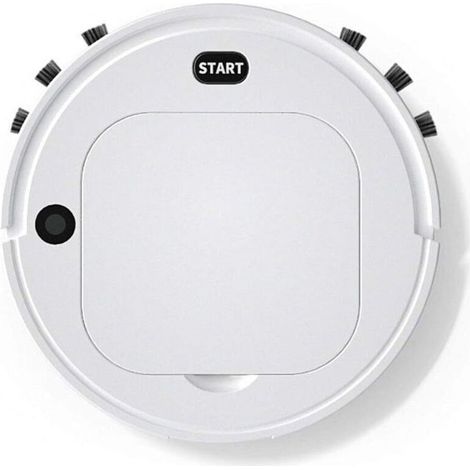 Aspirateur Robot avec 3In1 Humidificateur Mobile Robot De Balayage Batterie Intégrée De 1200Mah, 2.7In Mince Nettoyage À Faible Bruit De 60Db Convient Au Nettoyage des Tapis De Sol (1/5)