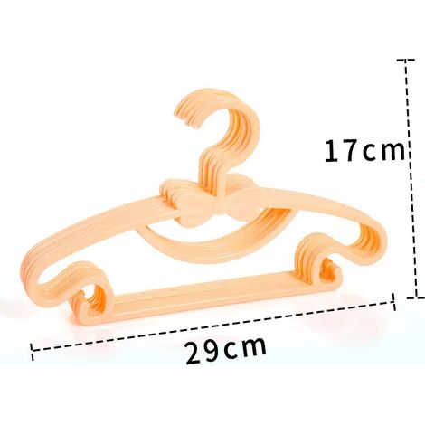 20 PCS Cintres Cintres de Garde-robe Support d'exposition Portable Support d'exposition en Plastique Cintres de Vêtements Support de Eangement de Vêtements (Couleur : orange) (1/5)