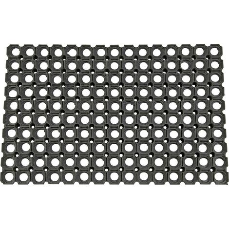 Fußmatte offen schwarz Gummi L590xB390xS23mm (1/2)