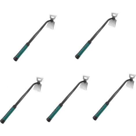 5 Pièces Outils de désherbage de Jardin Jardinage Jardinier Outil de Jardin Multifonction Outil de Jardin Robuste Outil de Jardin Pratique pelouse désherbant Main à Nouveau Acier (1/5)
