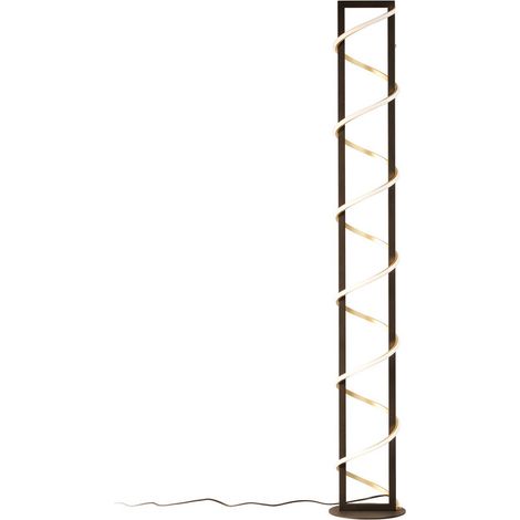 [GEBRAUCHT] B-Ware Fischer & Honsel Led Stehleuchte Gwen Schwarz Gold Metall Cct 2 Dimmbar Lampe