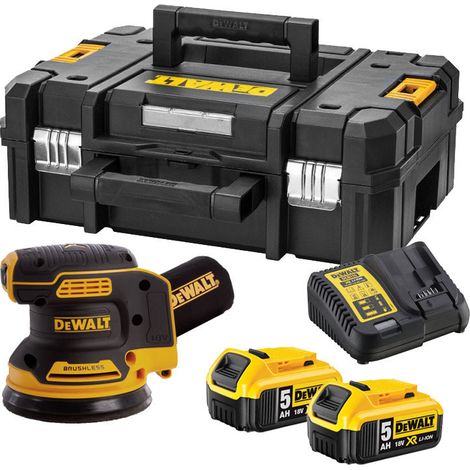 Dewalt – Ponceuse orbitale 18V sans fil Ø125 mm – Moteur Brushless – Vitesse variable – Port d'aspiration intégré – DCW210P2QW