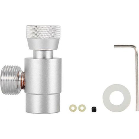 CO2-Nachfüllset mit Adapter für SodaStream-Zylinder (silber, ohne Manometer) (1/5)