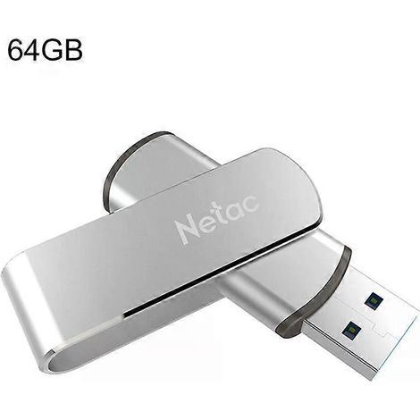 Clé USB 3.0 64 Go - Cryptage sécurisé - Design Twister - Netac (1/5)