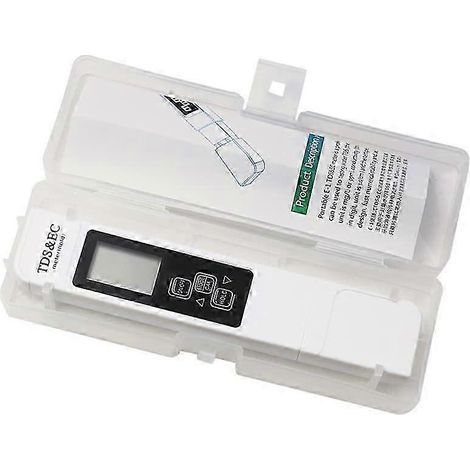 Testeur de qualité de l'eau 3 en 1 : conductivité, pH, TDS, EC (gamme 09990) pour le tourisme et l'industrie de l'eau potable (boîte blanche). (1/5)