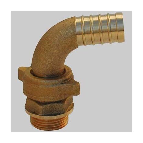 RACCORDO CURVO PER POMPA OTTONE - 3/4 x 20
