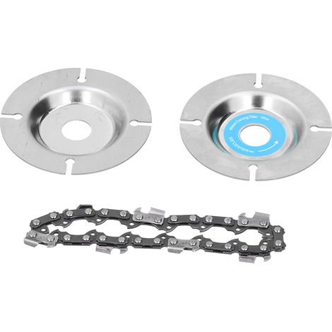 Lot de 4 disques chaîne 7 dents pour meuleuse angulaire, lame circulaire scie à chaîne, roue de découpe sculpture 10000-13000 tr/min (1/5)