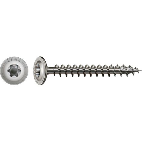SPAX Holzbauschrauben Tellerkopf 8x50 mit Vollgewinde TX40, ETA 12/0114, Edelstahl A2 (1/10)