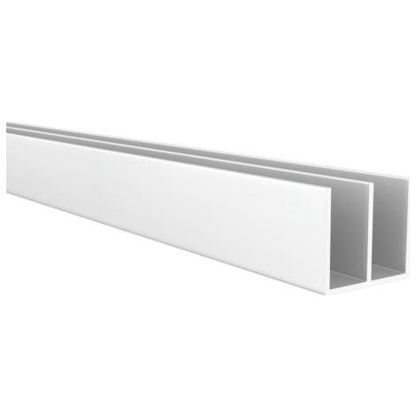 Perfil doble U  De aluminio  Acabado anodizado mate   Dimensiones 20181000mm  Longitud del perfil 1 metro  Espesor 1 mm  1 unidad