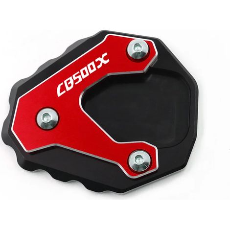(CB500x-rouge) Compatible avec HONDA CB500X CB 500X CB500 X 2013-2023 2022 2021 Béquille latérale de moto, plaque d'extension agrandie maxpower (1/4)