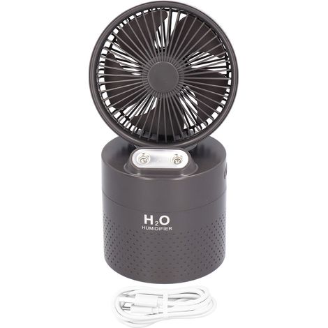Ventilateur Brumisateur USB 4000mAh Double Brume Rafraîchissant pour Bureau Chambre Gris (1/5)