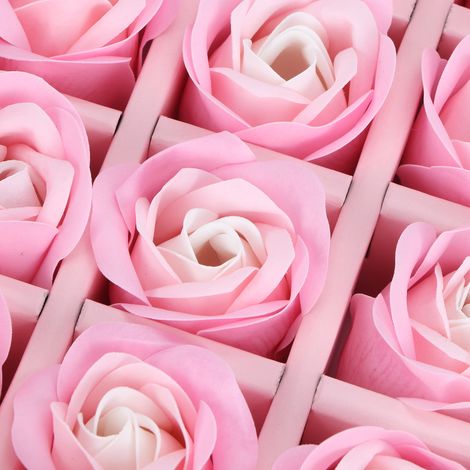 Kunstblumen-Geschenkset aus PE – Originelles Geschenk für Geburtstag, Party oder andere Anlässe – Rosa (1/5)