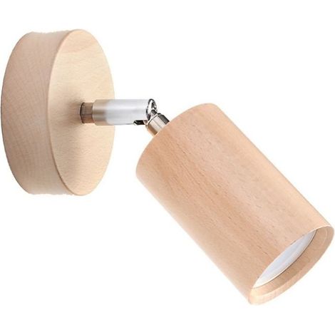 Applique Murale Orientable Bois pour Ampoule GU10 - SILUMEN (1/4)