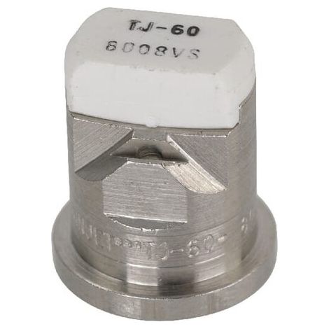 Ugello a ventaglio piatto doppio TJ 80° 8 bianco acciaio inossidabile TeeJet TEEJET TJ608008