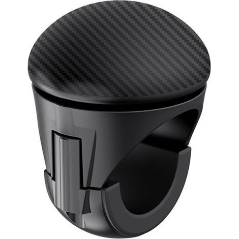 Pulsante volante, Auto Spinner Pomello volante Universale (1 pz,Nero) (1/5)