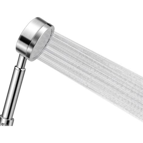 Pommeau Douche Haute Pression en Acier Inoxydable 304 Douchette Douche Salle de Bain Economie d'Eau Installation Facile (1/4)